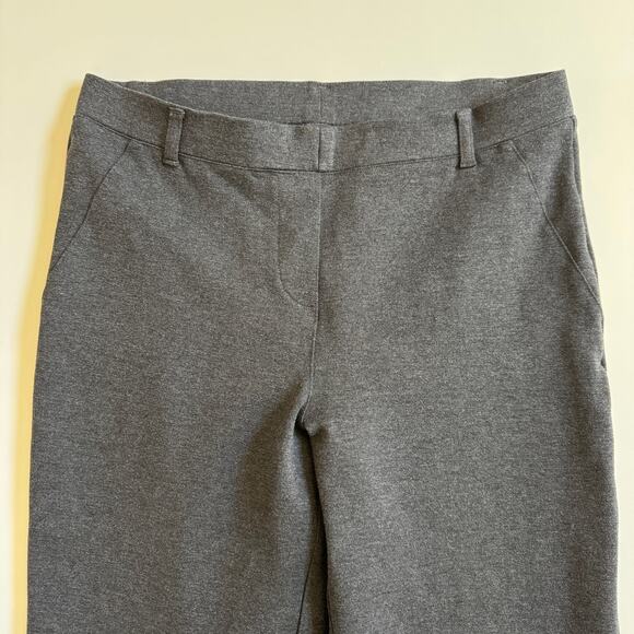 Quince Ultra-Stretch Ponte Bootcut Pants Charcoal Medium Petite Gray EUC - Picture 9 of 16